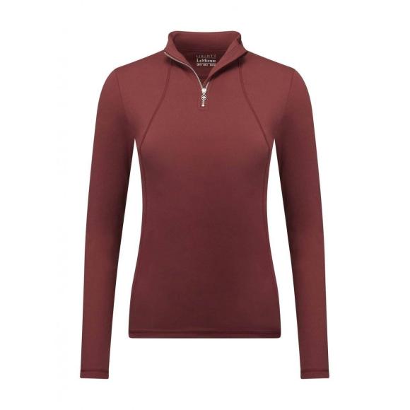 LIBERTE ZIPPED BASE LAYER - RIOJA
